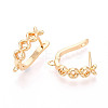 Brass Hoop Earring Findings KK-N267-26G-3