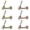 6Pcs 2 Colors Tibetan Style Alloy Pendants FIND-FS0002-58-1