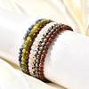 Natural Mixed Stone Stretch Bracelets BJEW-JB02460-5