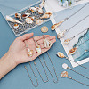 20Pcs 10 Styles Opaque Acrylic Shell Charms Ceiling Fan Pull Chain Extenders PALLOY-HY00061-4