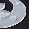 DIY Animal on the Crescent Moon Big Pendant Silhouette Silicone Molds DIY-F125-01-5