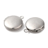 Non-Tarnish 316 Surgical Stainless Steel Locket Pendants STAS-C077-05P-2