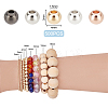 500Pcs 5 Colors Rack Plating Brass Beads KK-PH0005-33B-2