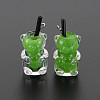 Imitation Bubble Tea Opaque Resin Pendants LS-RESI-T052-03C-3