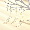 Teardrop Glass Suncatchers HJEW-FS00032-4