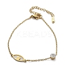 201 Stainless Steel Cable Chain Bracelets BJEW-H205-01B-G-4