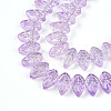 Electroplate AB Color Plated Glass Beads Strands EGLA-B004-02A-NA01-3