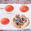 200Pcs Round Food Grade Eco-Friendly Silicone Beads SIL-CJ0001-90-9