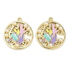 Rack Plating Alloy Enamel Pendants FIND-Q099-08A-01-1