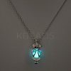 Alloy with Luminous Resin Bead Inside Pendant Necklaces for Women Men FS-WG4D5C2-01-1