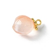 Peach Opaque Resin 3D Fruit Pendants RESI-V002-03C-2