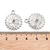 Non-Tarnish 304 Stainless Steel Pendant Rhinestone Settings LS-STAS-P364-02P-3