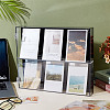 2-Tier Rectangle Wall Mounted Acrylic Baseball Card Display Cases with Magnetic Lid ODIS-WH0331-19A-2