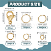 60Pcs 304 Stainless Steel Lobster Claw Clasps DIY-PH0029-14B-2
