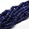 Natural Dyed Lapis Lazuli Chip Beads Strands G-E271-63-1