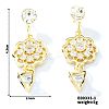 Cute Hollow Out Flower Stud Earrings with Rhinestones PX4144-1-1