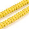 Opaque Spray Painted Glass Beads LS-GLAA-ZX008-8mm-18K-1