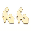 Ion Plating(IP) 201 Stainless Steel Pendants STAS-N098-068LG-3
