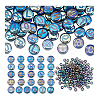 104Pcs 26 Styles Electroplated Glass Beads GLAA-PH0003-97B-6