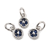 Brass Micro Pave Cubic Zirconia Pendants KK-Z147-01P-03-1