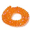 Transparent Electroplate Glass Beads Strands EGLA-A039-T2mm-L23-2