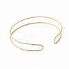 Brass Cuff Bangles BJEW-T017-01G-NF-3