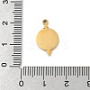 304 Stainless Steel Enamel Pendants STAS-U039-07G-3