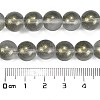 Frosted Transparent Glass Bead Strands GLAA-P065-10mm-12-3