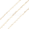 Non-Tarnish Brass Flat Heart Link Chains CHC-M023-05G-1