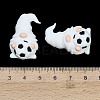 Football Theme Silicone Beads SIL-B081-01C-3