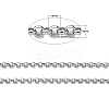 Tarnish Resistant 304 Stainless Steel Rolo Chains STAS-O076-16-2