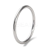 Non-Tarnish 304 Stainless Steel Simple Plain Band Finger Ring for Women Men RJEW-F152-01F-P-1
