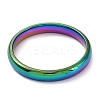 Ion Plating(IP) 304 Stainless Steel Flat Plain Band Rings STAS-I160-D-M-2