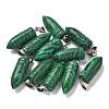 Synthetic Malachite Pointed Pendants G-B127-18P-04-1