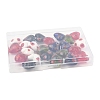 24Pcs 5 Colors Handmade Millefiori Glass Beads LAMP-FS0001-36-6