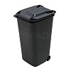 Mini Trash Can Shape Plastic Multi-function Pen & Pencil Holders OFST-PW0004-12A-1