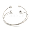 Non-Tarnish 304 Stainless Steel Wrap Cuff Bangle for Women BJEW-P331-17P-3