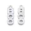 Rack Plating Alloy Enamel Pendants ENAM-T011-161-3