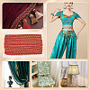 12M Polyester Glitter Wavy Fringe Trim Ribbon OCOR-WH0003-031C-6