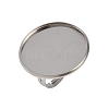 304 Stainless Steel Cuff Ring Components STAS-D372-06P-09-1