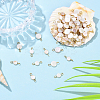 100Pcs 2 Styles AB Color Plated Natural Freshwater Shell Connector Charms PALLOY-YW00119-4