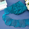 10 Yards Lucency Polyester Pleated Lace Trim OCOR-GF0004-74C-3