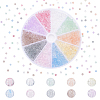1000Pcs 10 Colors Crackle Glass Beads Strands GLAA-PH0001-66-1