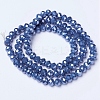 Electroplate Glass Beads Strands EGLA-A044-P1mm-A16-2