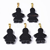 Natural Agate Pendants G-R459-013A-2
