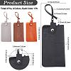 4Pcs 4 Colors PU Leather Eyeglass Cases AJEW-CN0004-99A-2