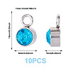 10Pcs Glass Rhinestone Charms STAS-TA0003-26K-3