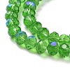 Electroplate Glass Beads Strands X1-EGLA-A034-T4mm-L08-3