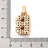 Brass Micro Pave Cubic Zirconia Pendants KK-C076-29B-G02-3