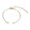 Brass Cable Chain Bracelet Makings X-AJEW-JB00931-1